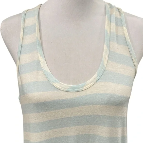 NWT The‎ Great. Striped Swing Tank Dress SZ S 1 Blue Cream - Picture 3 of 8